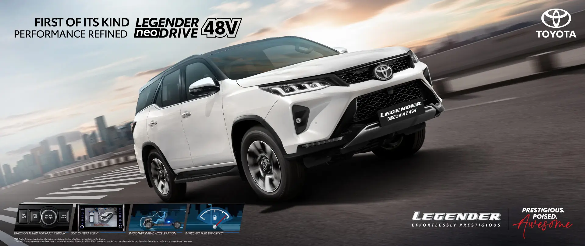 Fortuner Legender — Effortless. Prestigious.