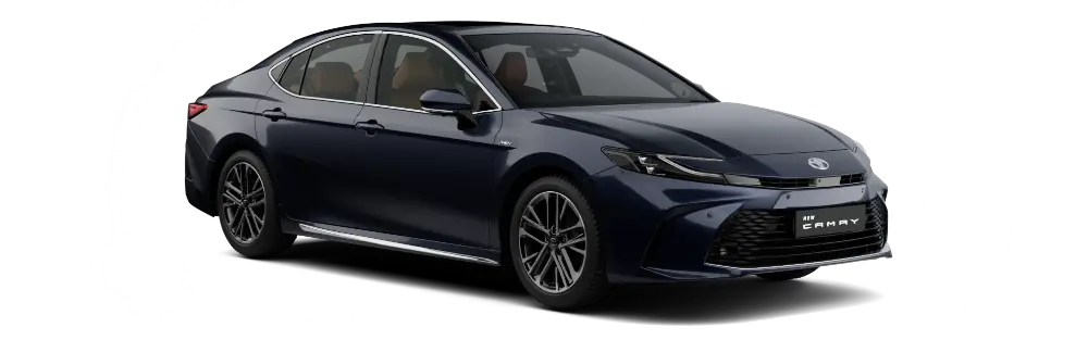 Camry hybrid in a studio setting