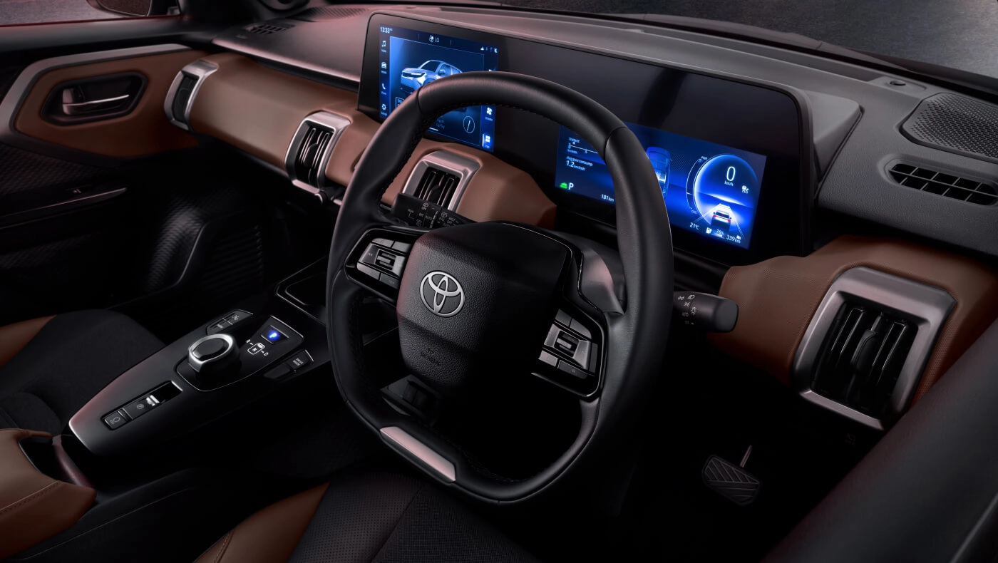 Toyota Urban Cruiser Ebella: Two Spoke Squircle Steering Wheel