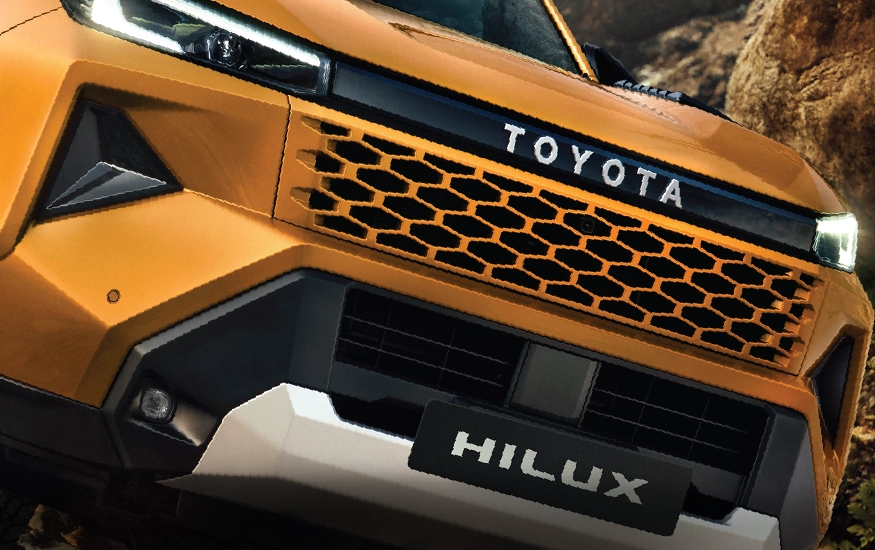 Toyota Hilux exterior: Rugged Honeycomb Front Grille