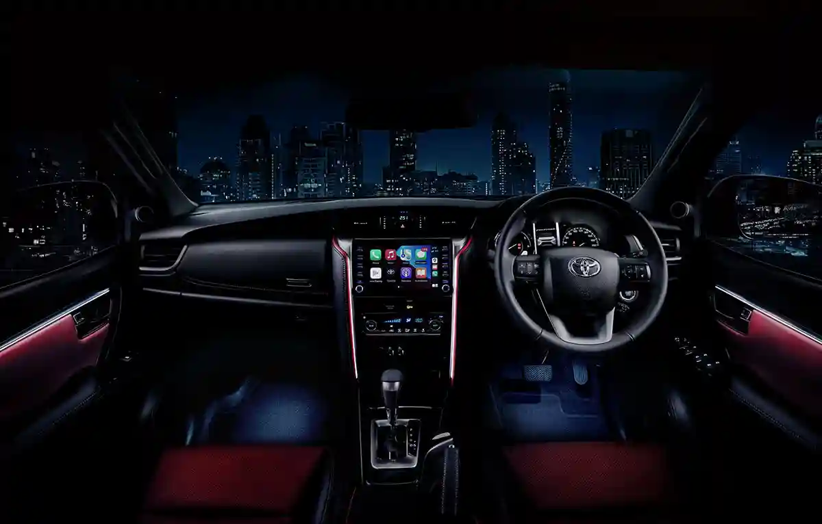 Toyota Legender interior: Interior Ambient Illumination for Instrument Panel, Front Door Trim & Front Foot-well Area