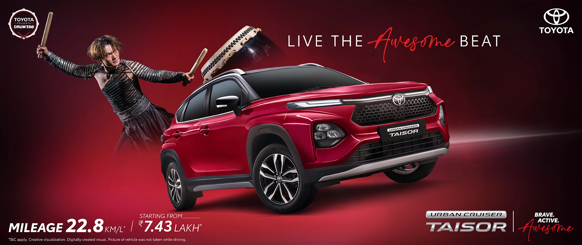 Official Toyota Bharat product image for Urban Cruiser Taisor