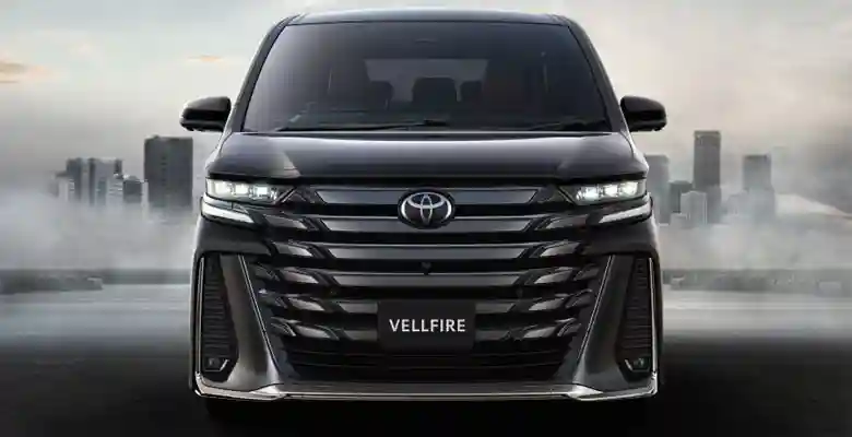Toyota Vellfire exterior: front view